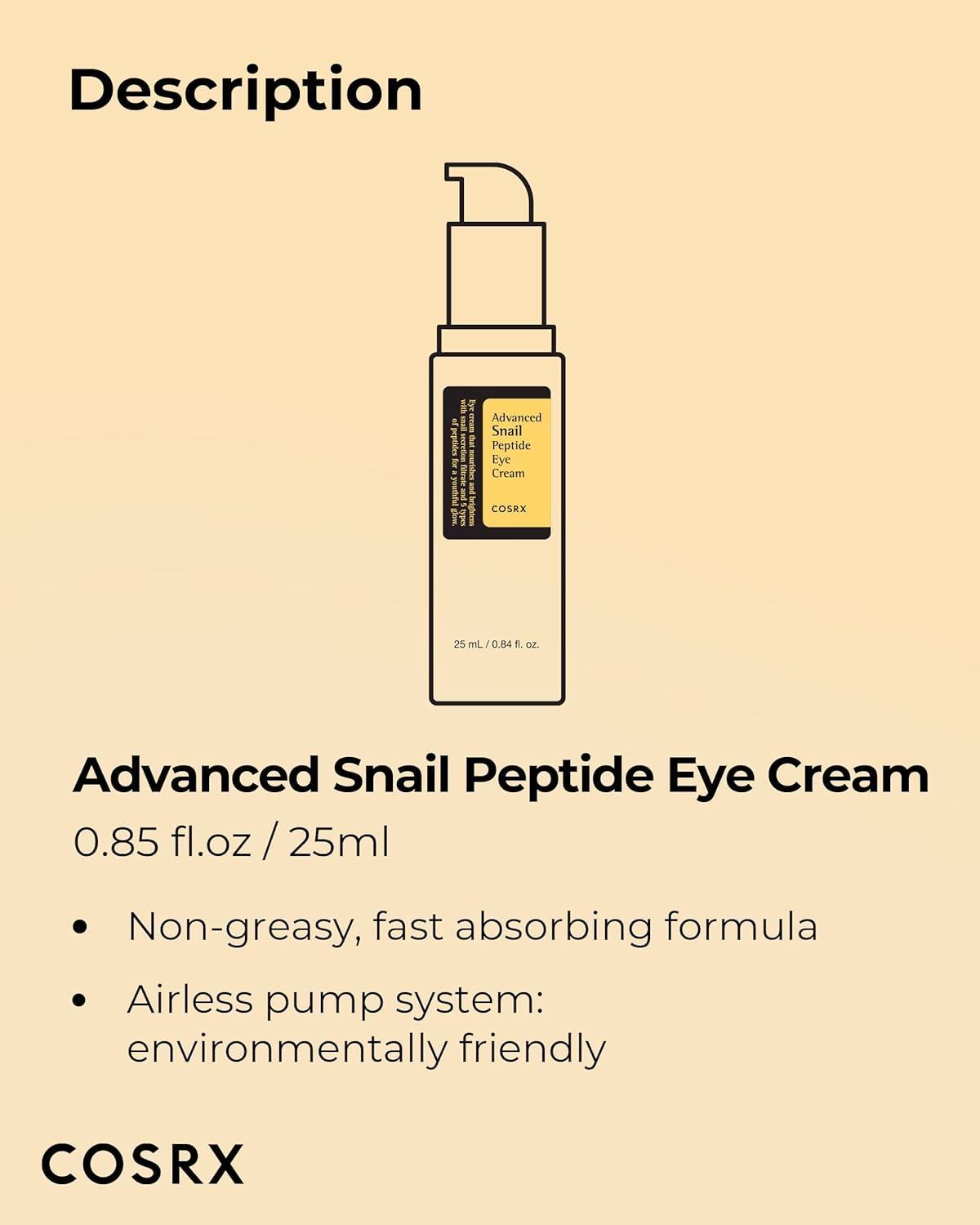 Advanced Snail Peptide Eye Cream 25ml | COSRX