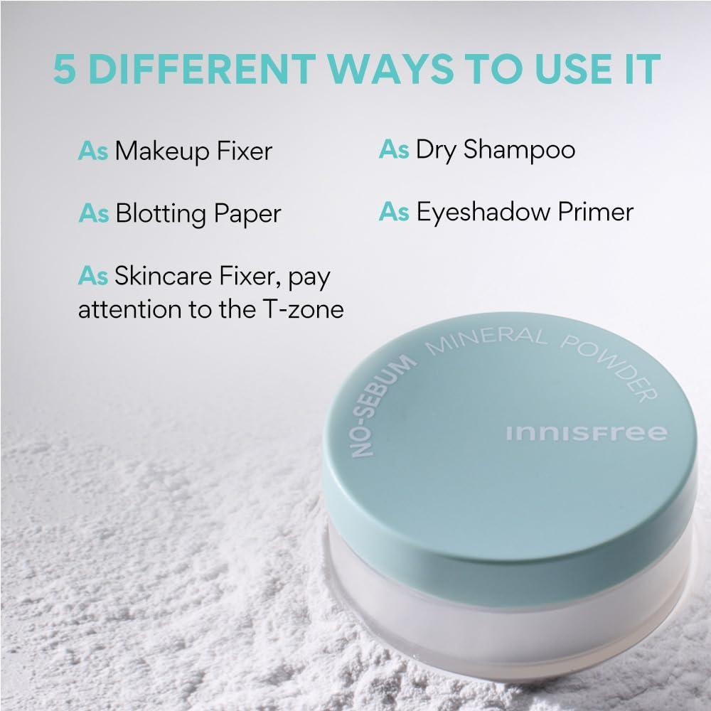 Silky No-Sebum Mineral Powder for Radiant Skin (5g) | innisfree