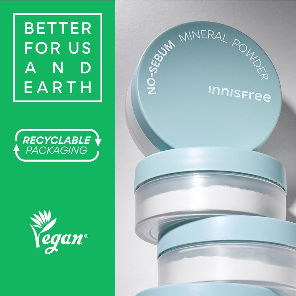 Silky No-Sebum Mineral Powder for Radiant Skin (5g) | innisfree