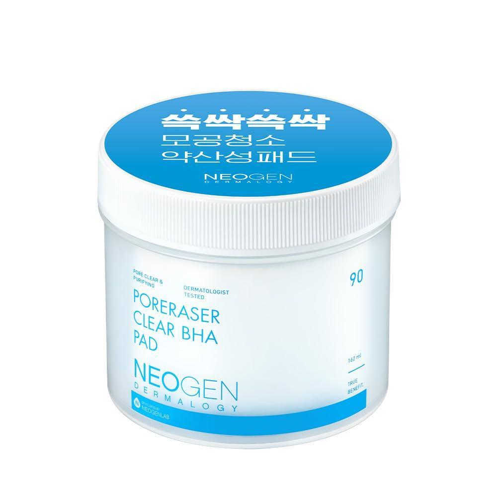 Dermalogy Poreraser Clear BHA Pad 160ml (90 Pads) | NEOGEN