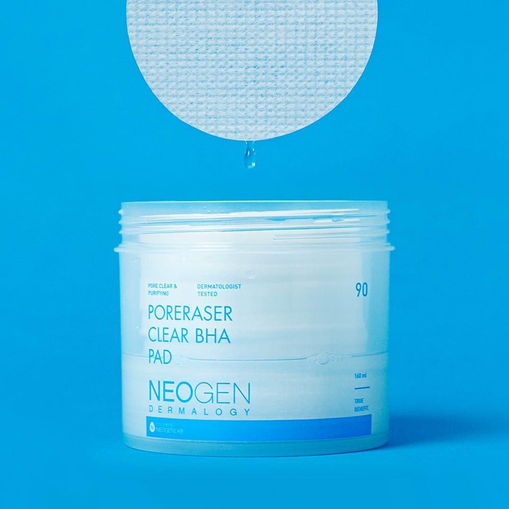 Dermalogy Poreraser Clear BHA Pad 160ml (90 Pads) | NEOGEN