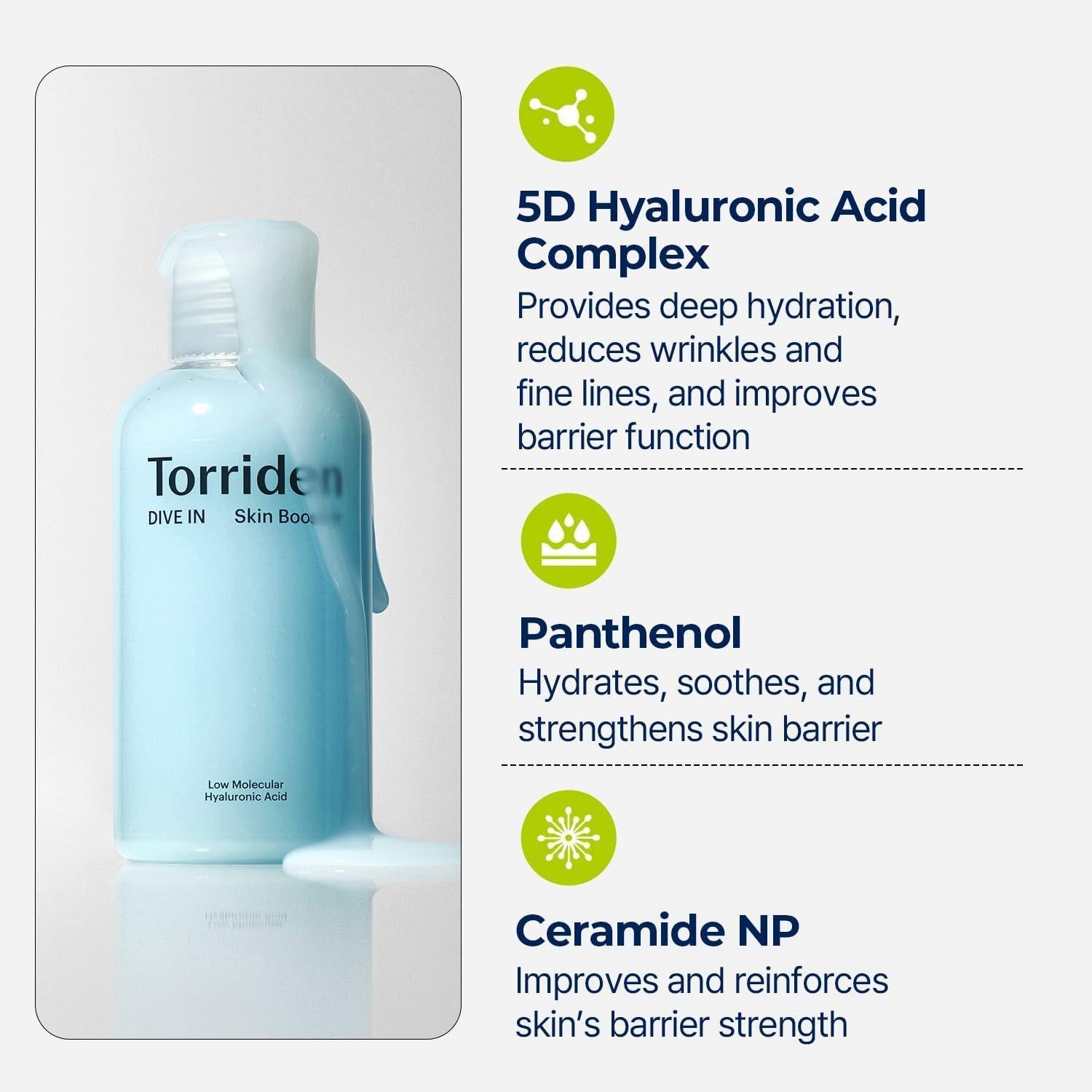 DIVE IN Low Molecular Hyaluronic Acid Skin Booster 200ml | Torriden