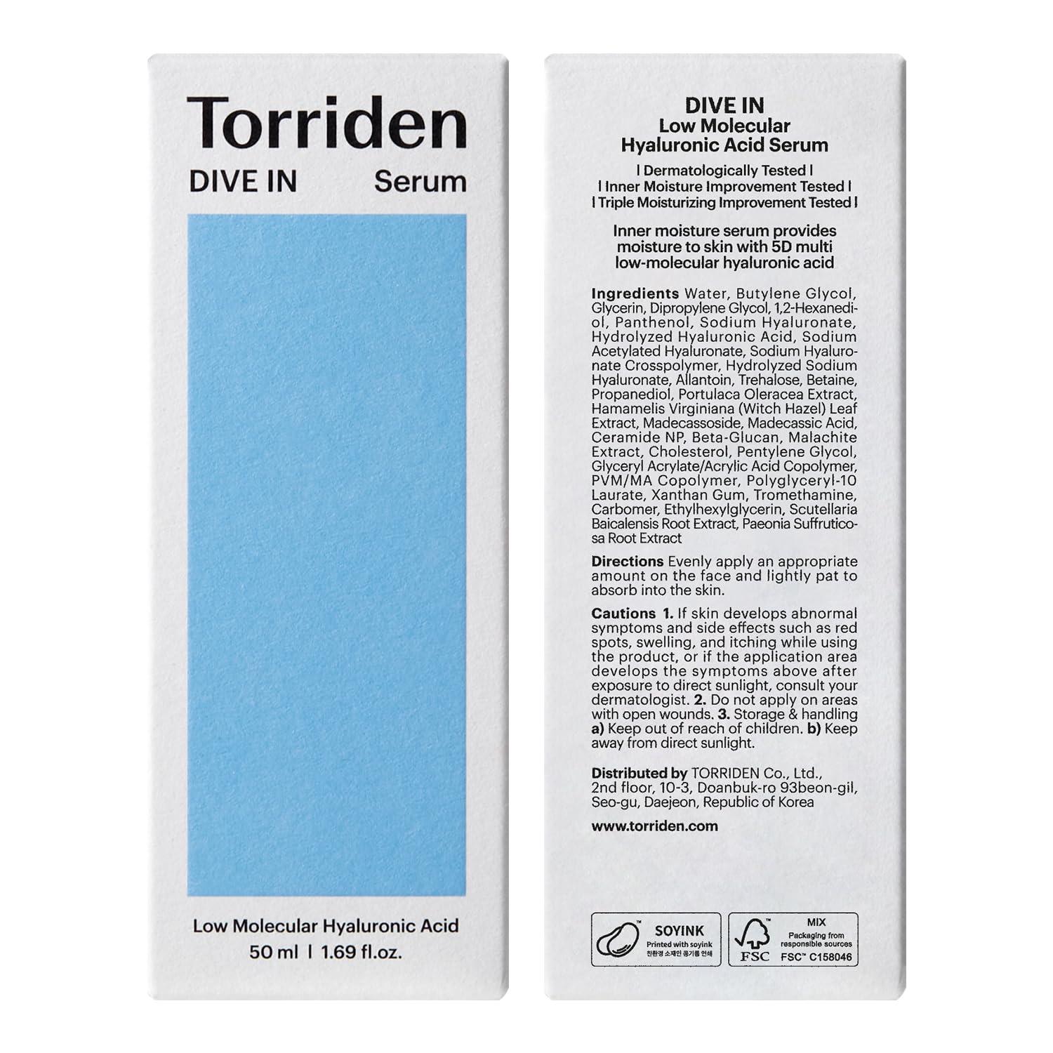 DIVE IN Low Molecular Hyaluronic Acid Serum 50ml | Torriden