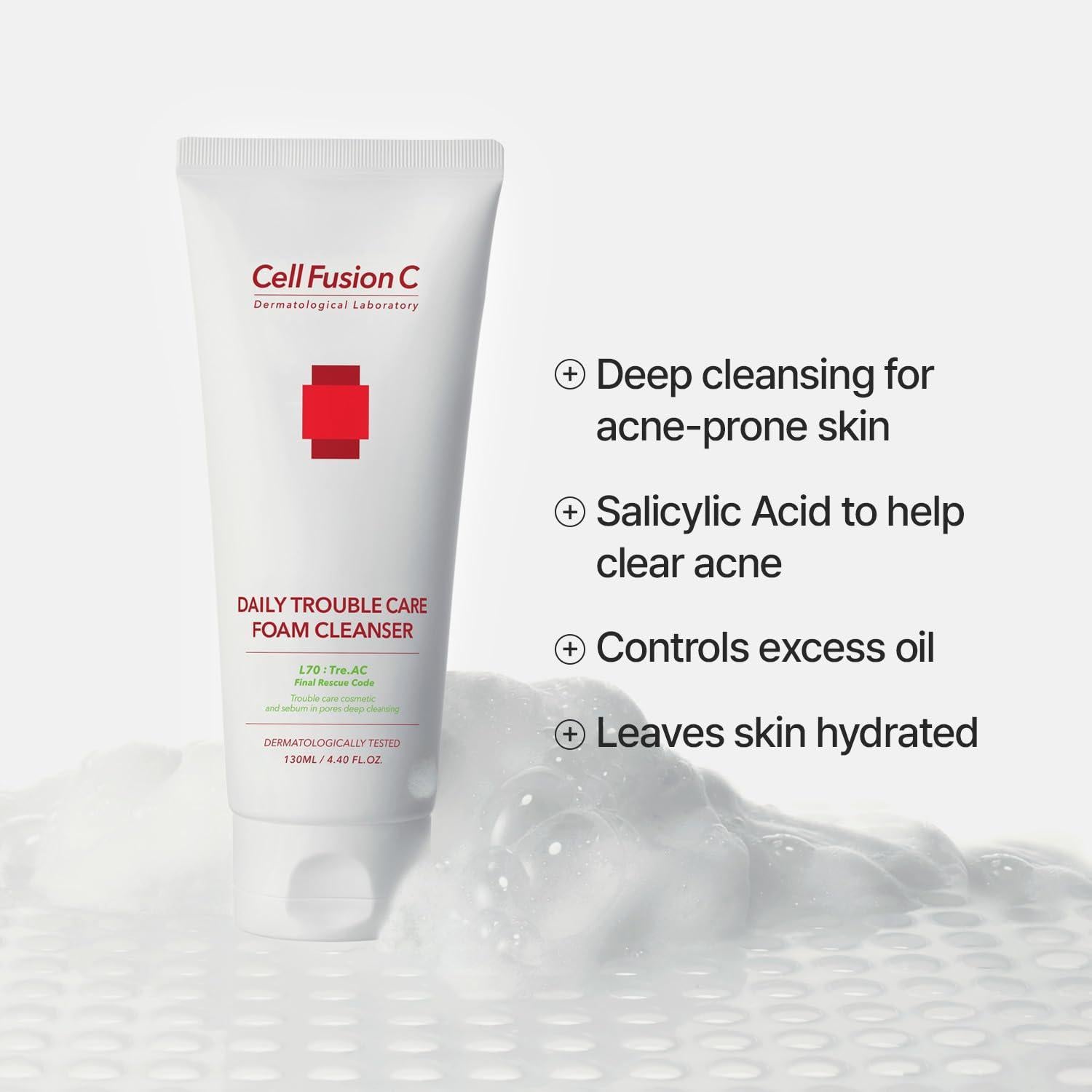 Radiant Purity Foam Cleanser for Acne-Prone Skin | CellFusionC