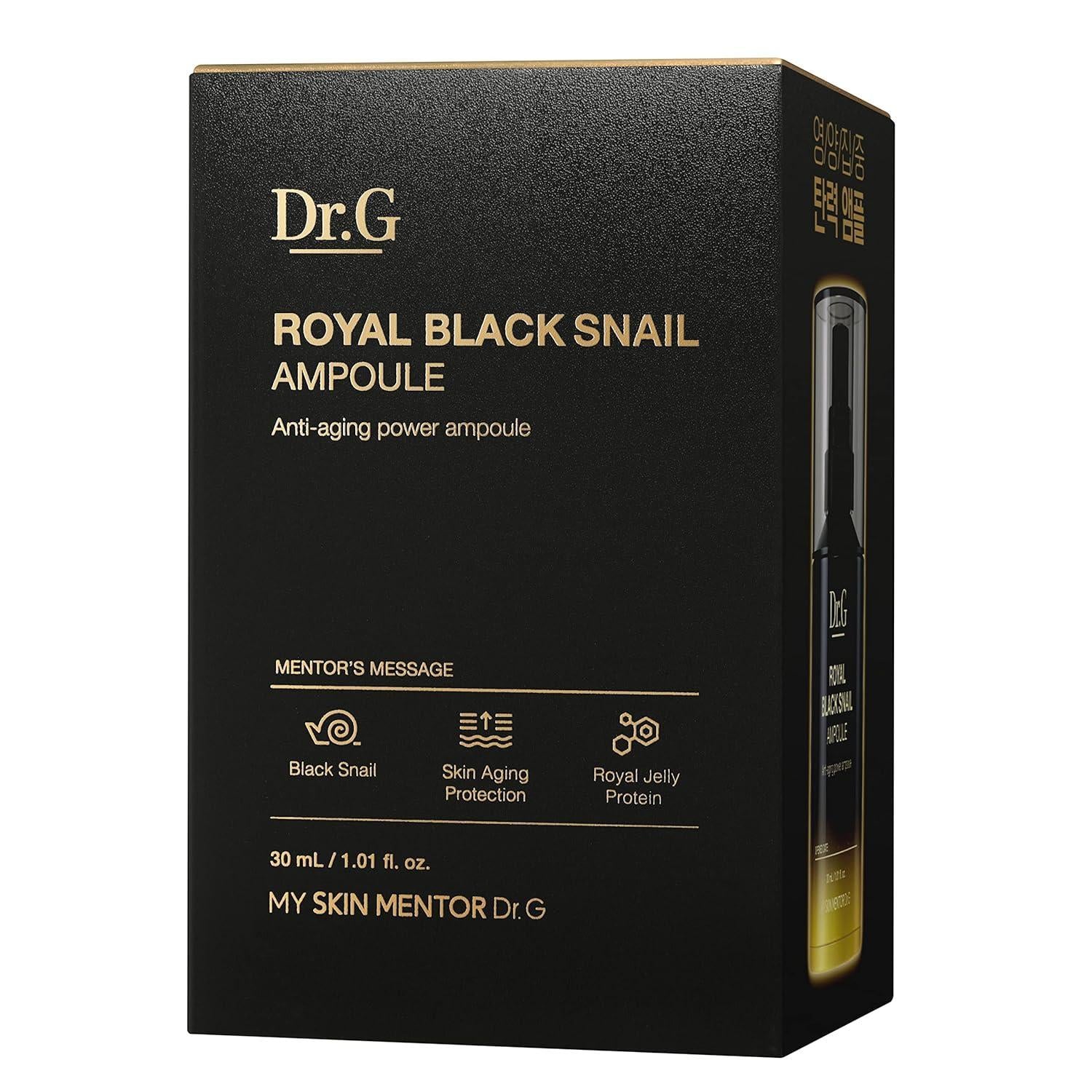 Luxurious Royal Black Snail Ampoule for Radiant Skin Vitality (30ml) | Dr.G