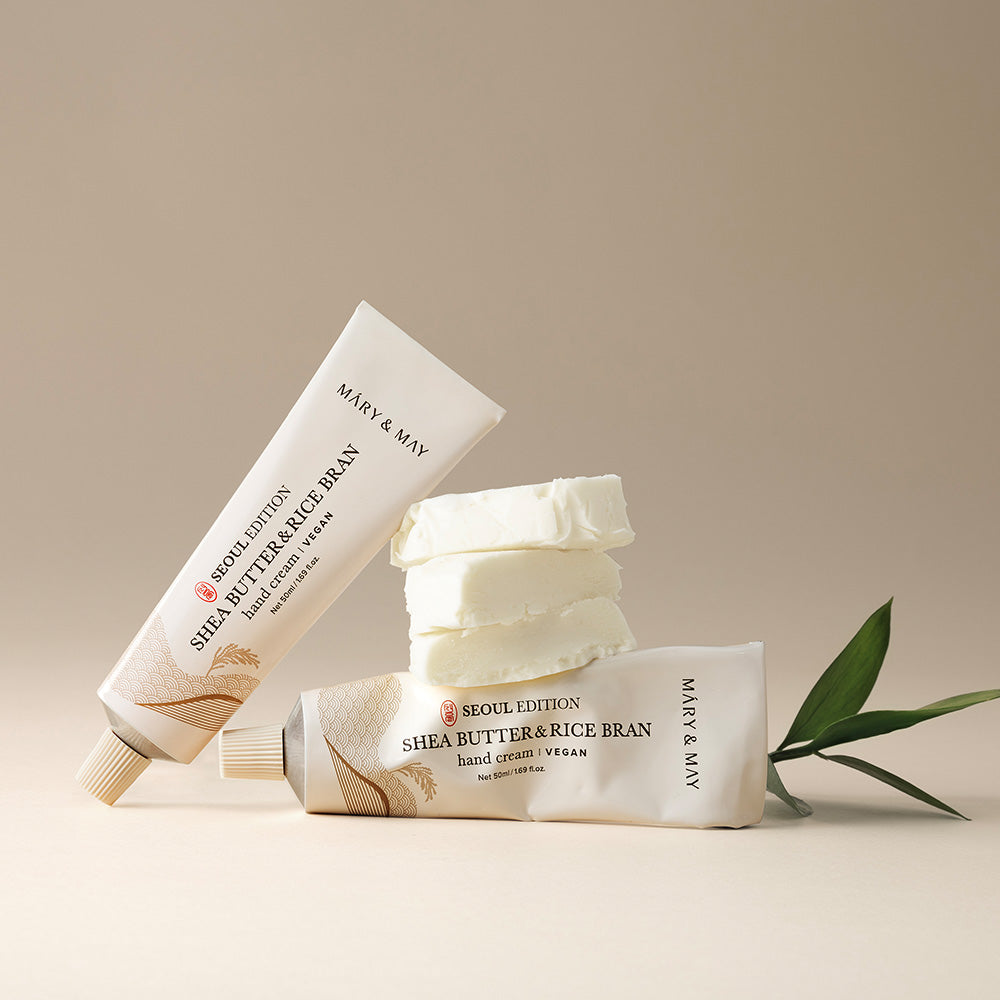 Indulge in the luxurious Mary&May Seoul Edition Hand Cream Trio Set, crafted in South Korea with exquisite ingredients for deep hydration and elegant fragrance.