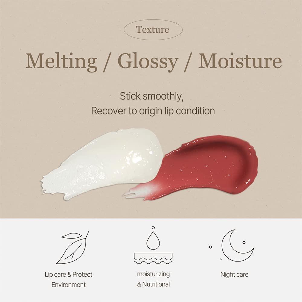 Vegan Melting Lip Balm (Clear) 4.1g | Mixsoon
