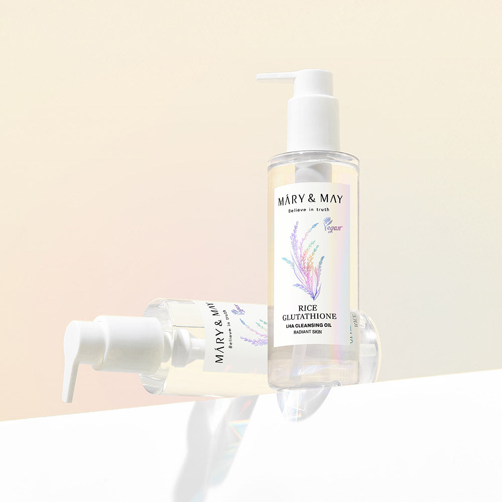 Discover the exquisite Mary&May Rice Glutathione LHA Cleansing Oil, a luxurious South Korean formulation that elevates your skincare routine with its refined craftsmanship and radiant results.