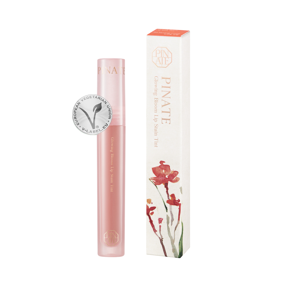 Pinate Glowing Bloom Lip Stain - Hydrating Coral Elegance