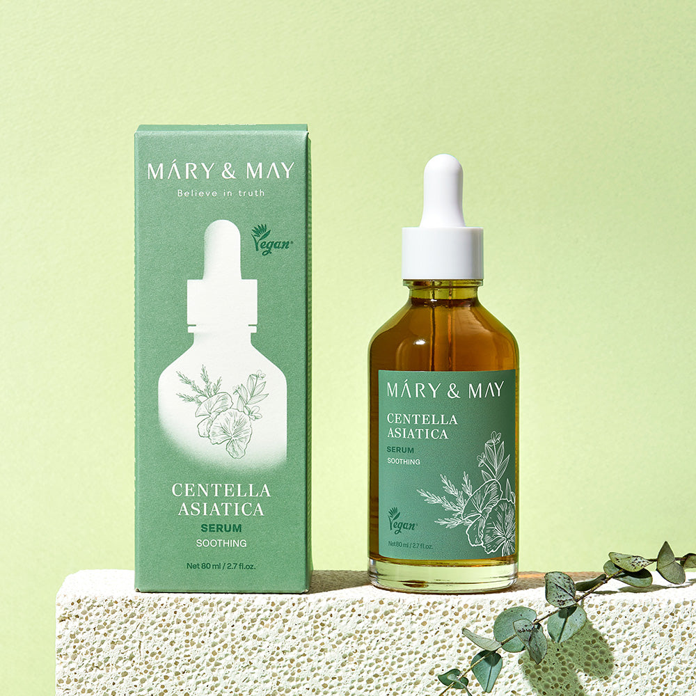 Discover the exquisite Mary&May Centella Asiatica Serum, crafted in South Korea with 95% Centella Extract for unparalleled skin rejuvenation and luxury.