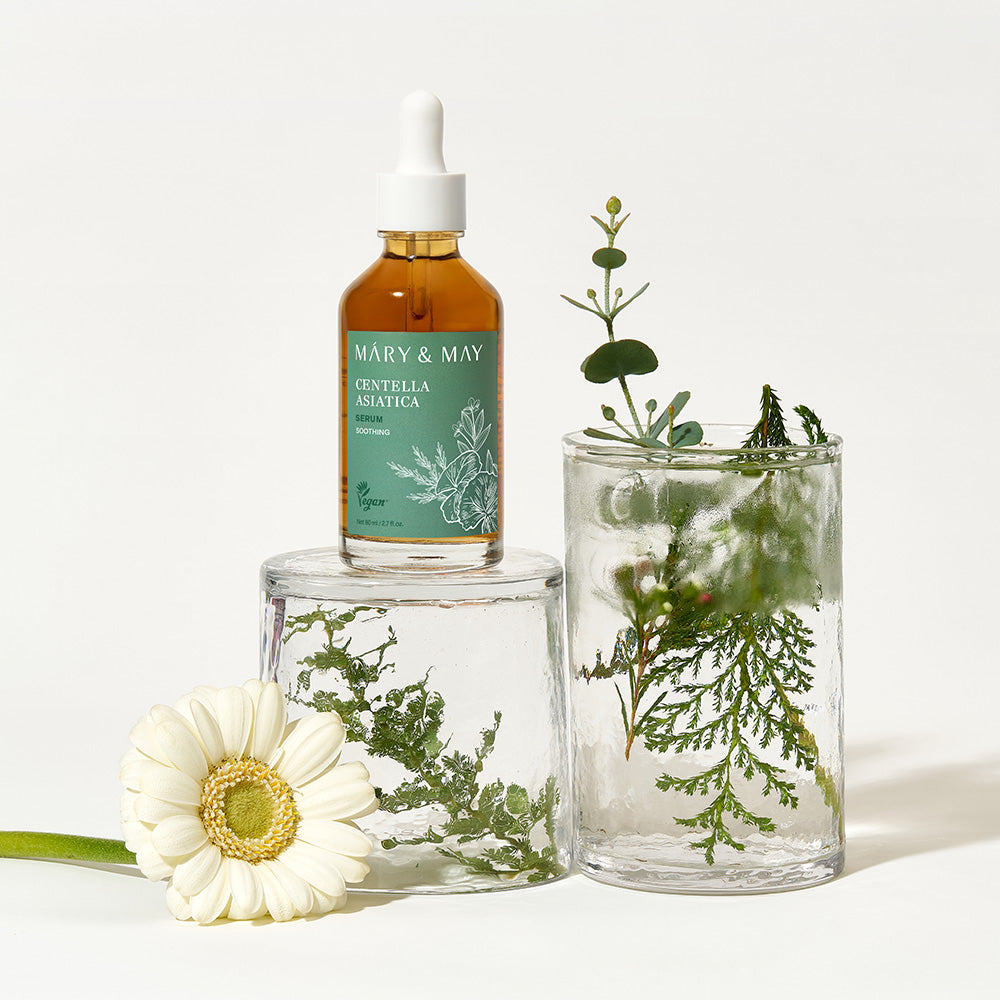 Discover the exquisite Mary&May Centella Asiatica Serum, crafted in South Korea with 95% Centella Extract for luxurious skin rejuvenation and unparalleled elegance.