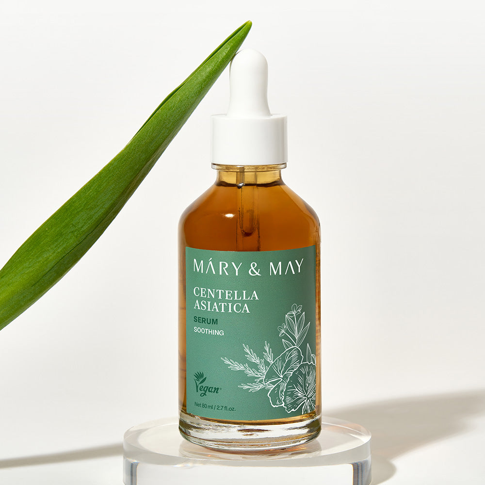 Experience the exquisite craftsmanship of Mary&May's Centella Asiatica Serum, a South Korean formulation that soothes and revitalizes sensitive skin with luxurious precision.