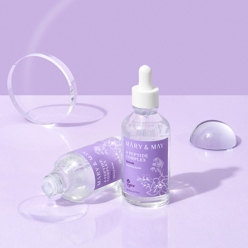 Discover the Mary&May 6 Peptide Complex Serum, a South Korean innovation that harmonizes luxury and efficacy, revitalizing your skin with exquisite craftsmanship and potent peptides.