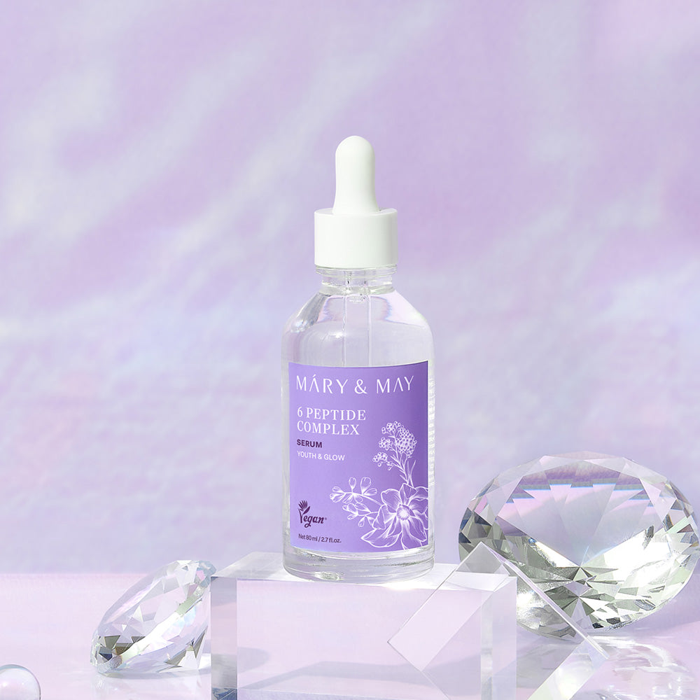 Indulge in the exquisite Mary&May 6 Peptide Complex Serum, a South Korean formulation that harmonizes luxury and efficacy for timeless beauty.