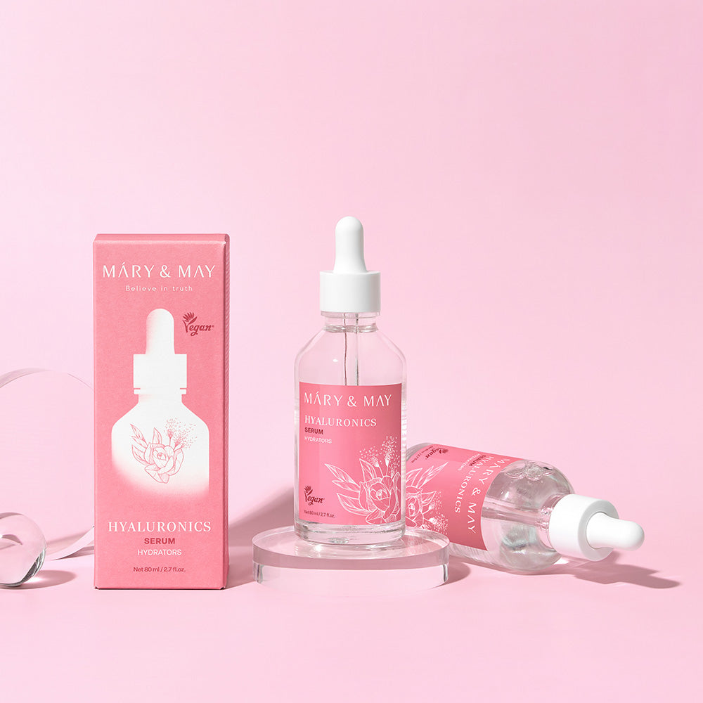 Discover the exquisite Mary&May Hyaluronics Serum, a South Korean formulation that embodies luxurious hydration and skin rejuvenation for timeless beauty.