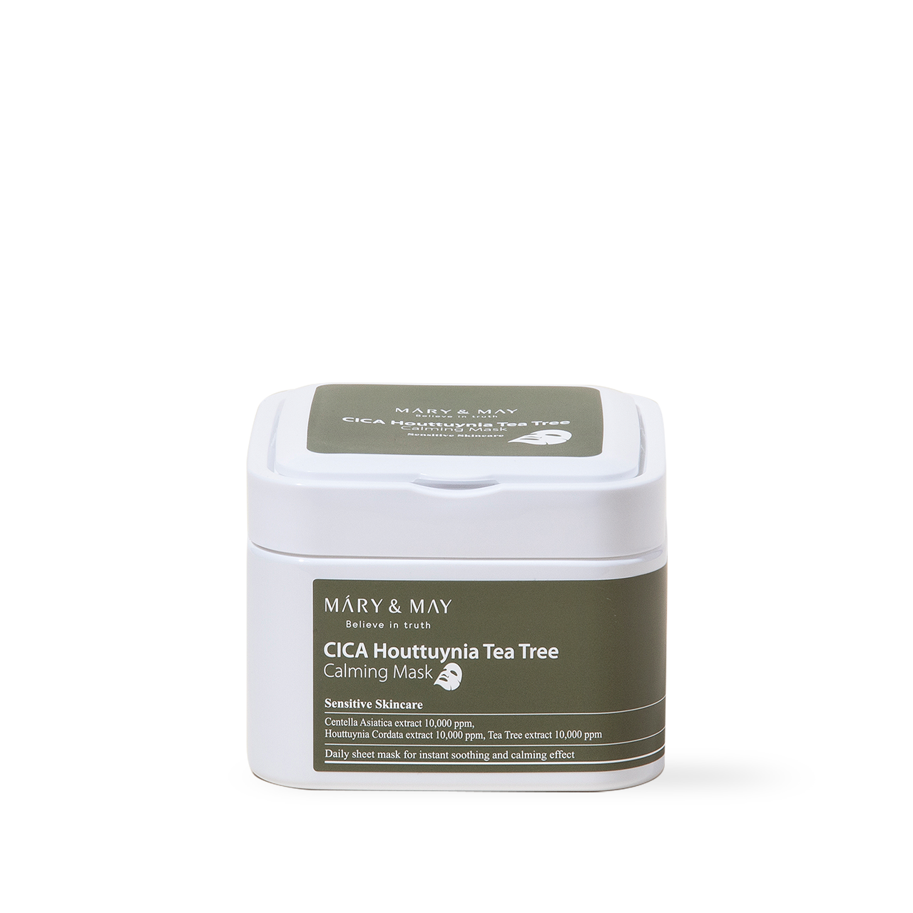 Cica Houttuynia cordata Tea Tree Calming Mask Pack - 30 sheets | Mary&May