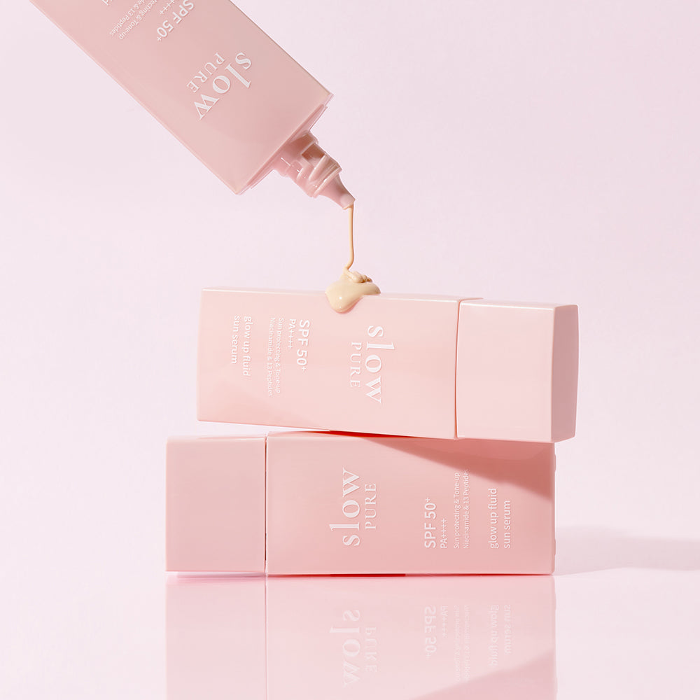 Glow up fluid sun serum SPF50+ PA++++ 50ml | Slowpure