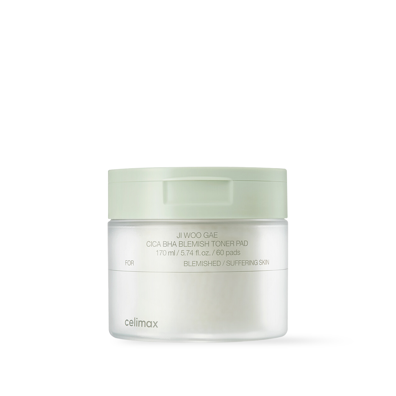 Celimax Ji Woo Gae Cica BHA Blemish Toner Pad for Luminous Glass Skin
