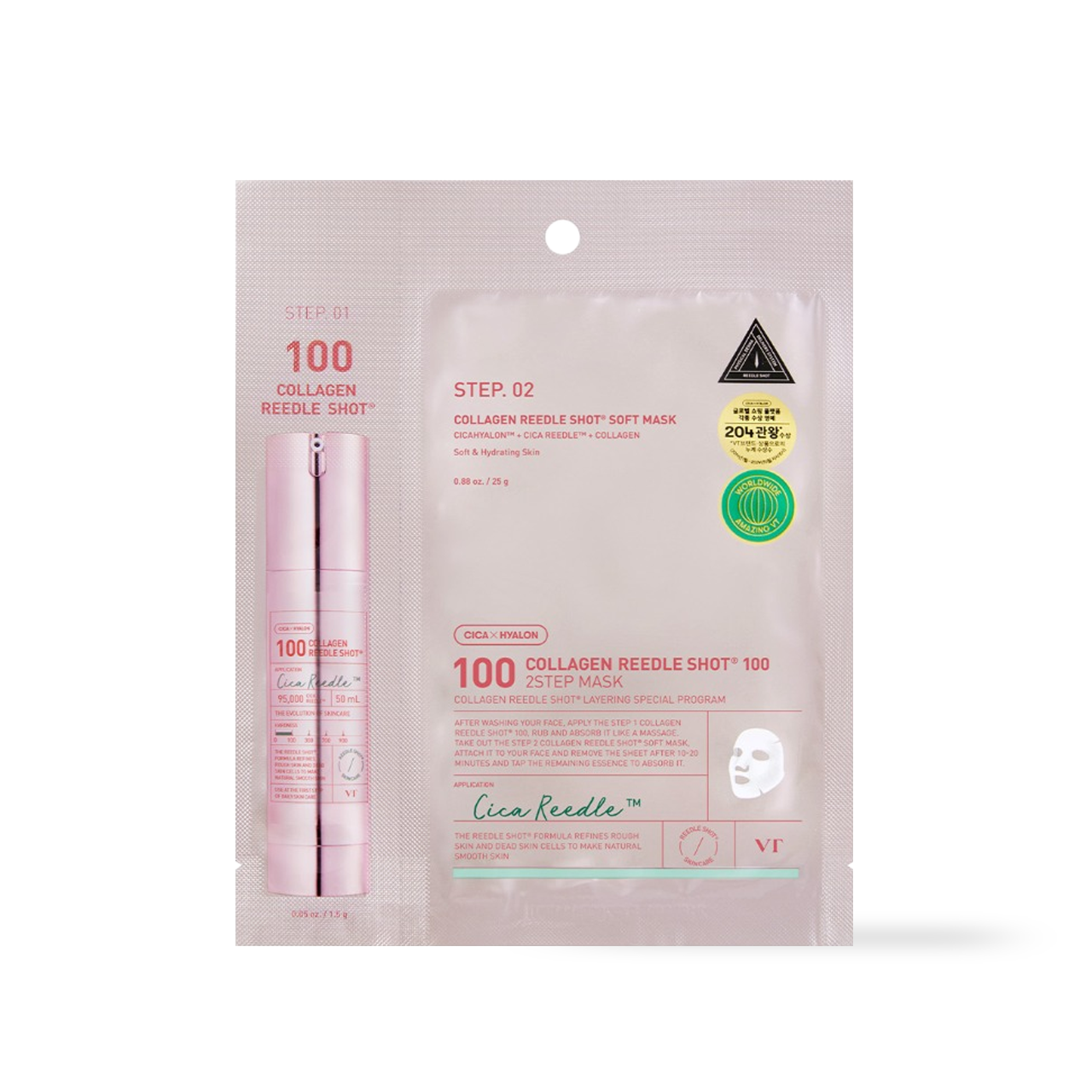 VT Cosmetics Collagen Reedles Shot Mask - Luxurious Hydration