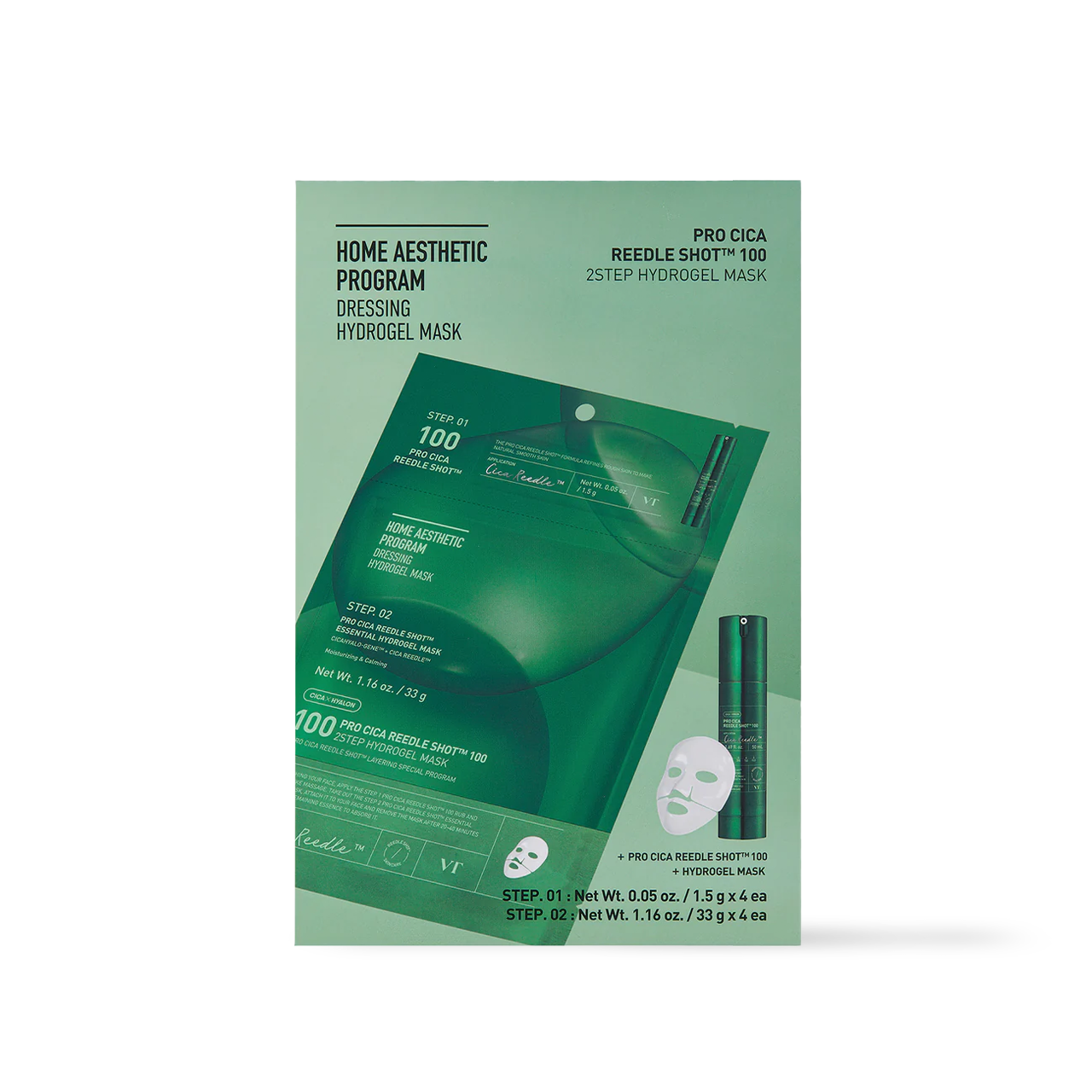 VT Cosmetics Pro CICA Reedle Shot Hydrogel Mask - Luxe Skincare