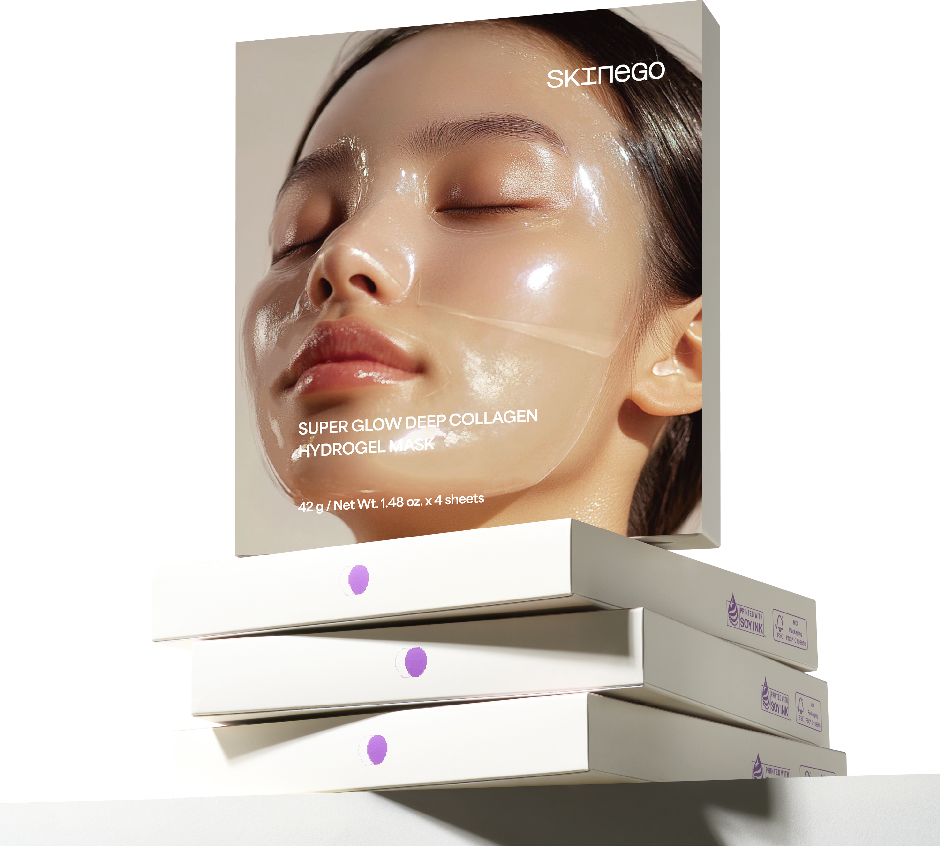 Super Glow Deep Collagen Hydrogel Mask 4ea | Skinego