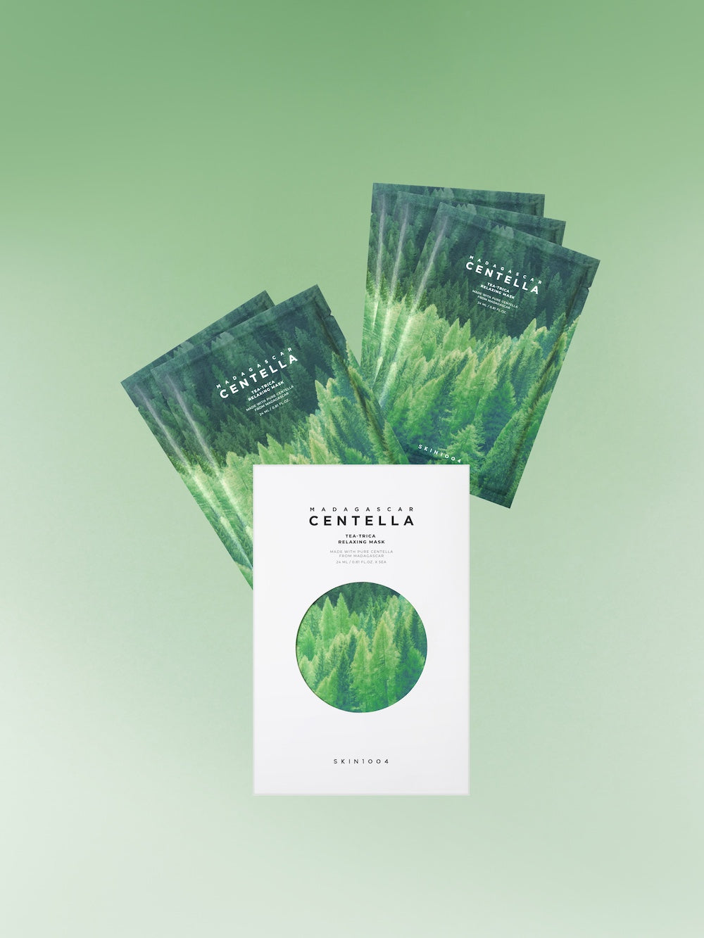 Madagascar Centella Tea-Trica Relaxing Mask 5ea*24ml | SKIN1004