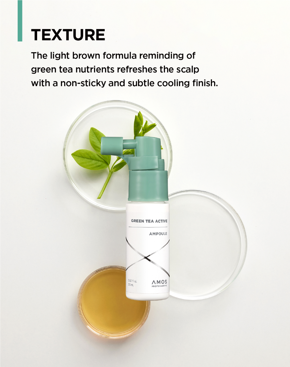 Professional Green Tea Active Ampoule 20ml*6ea | AMOS
