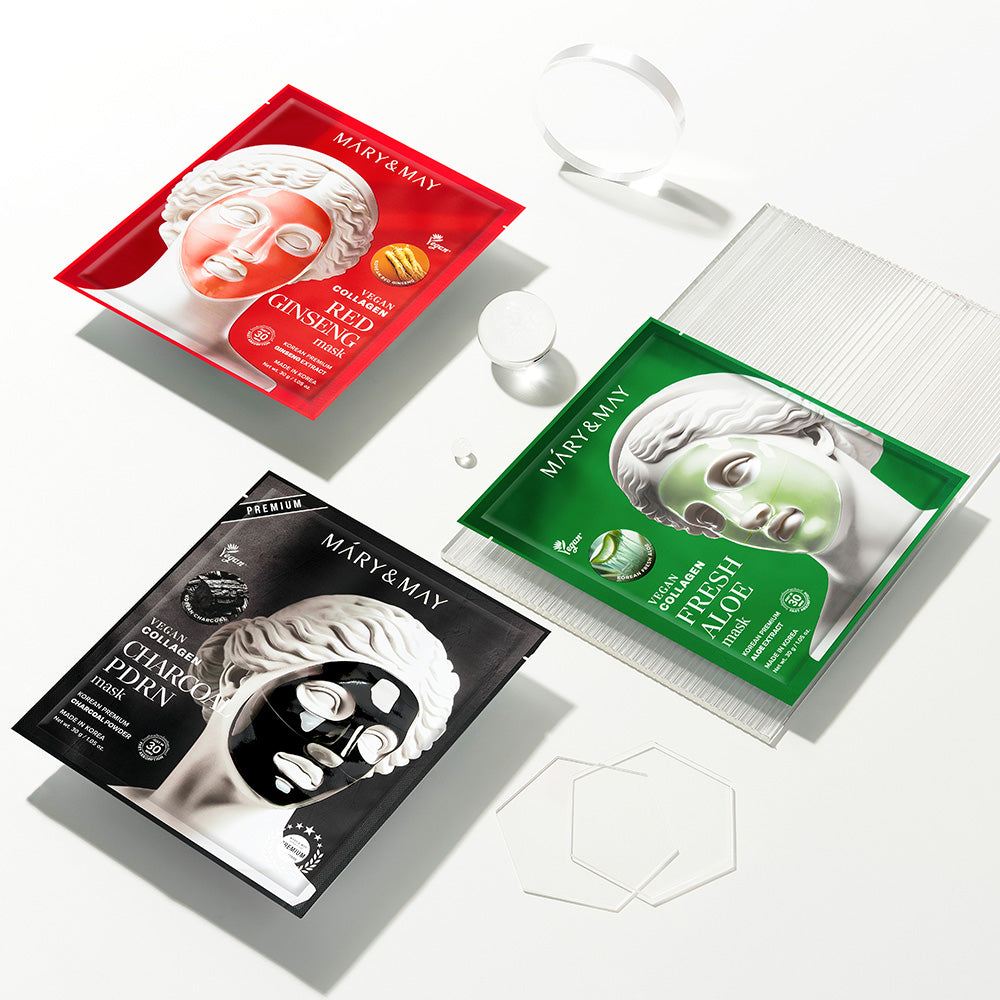 Vegan Collagen Red Ginseng Mask (30g x4) | Mary&May