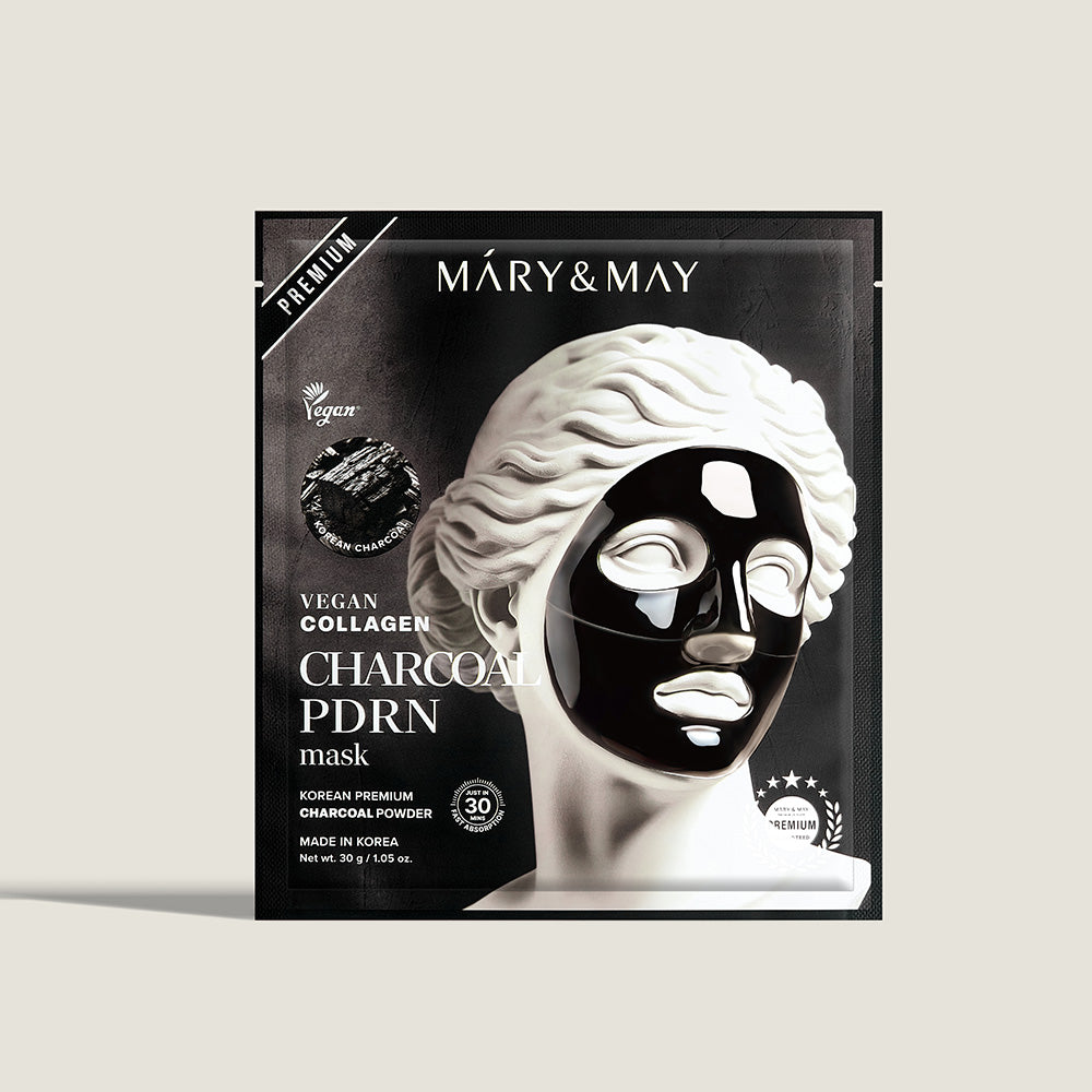 Elevate your skincare ritual with athé's Vegan Collagen Charcoal PDRN Mask, a luxurious South Korean formulation that rejuvenates and restores radiant vitality.