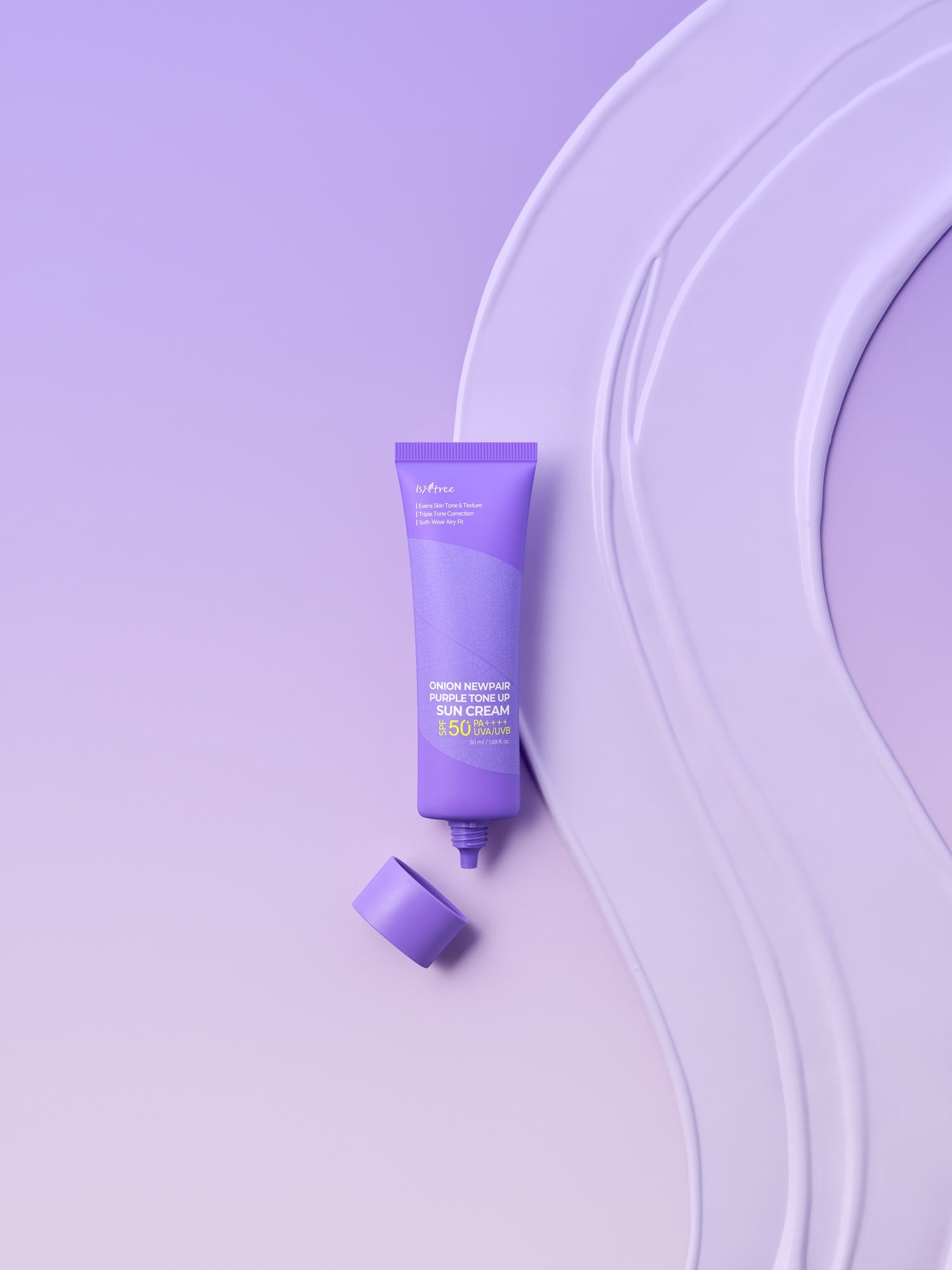 Onion Newpair Purple Tone Up Sun Cream 50ml | ISNTREE
