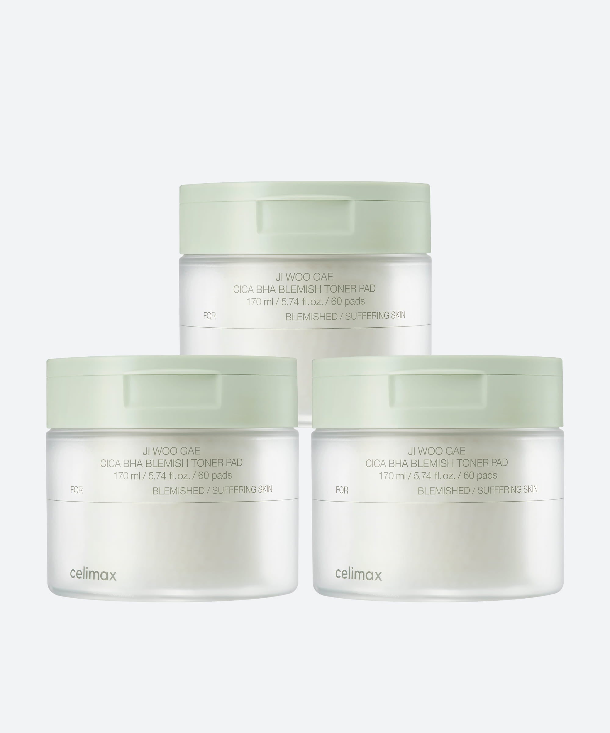 Celimax Ji Woo Gae Cica BHA Blemish Toner Pad for Luminous Glass Skin