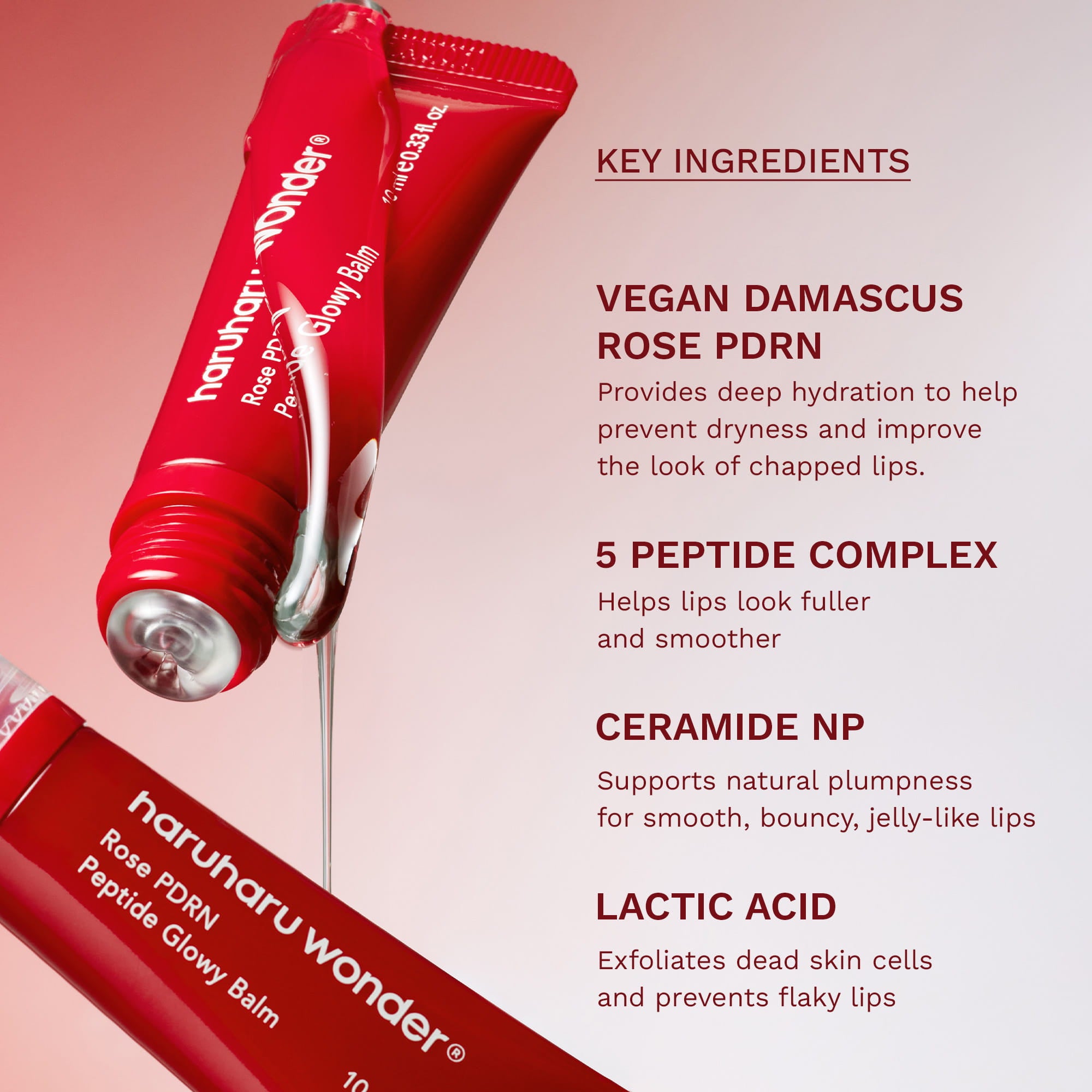Rose PDRN Peptide Glowy Balm 10ml | Haruharu Wonder