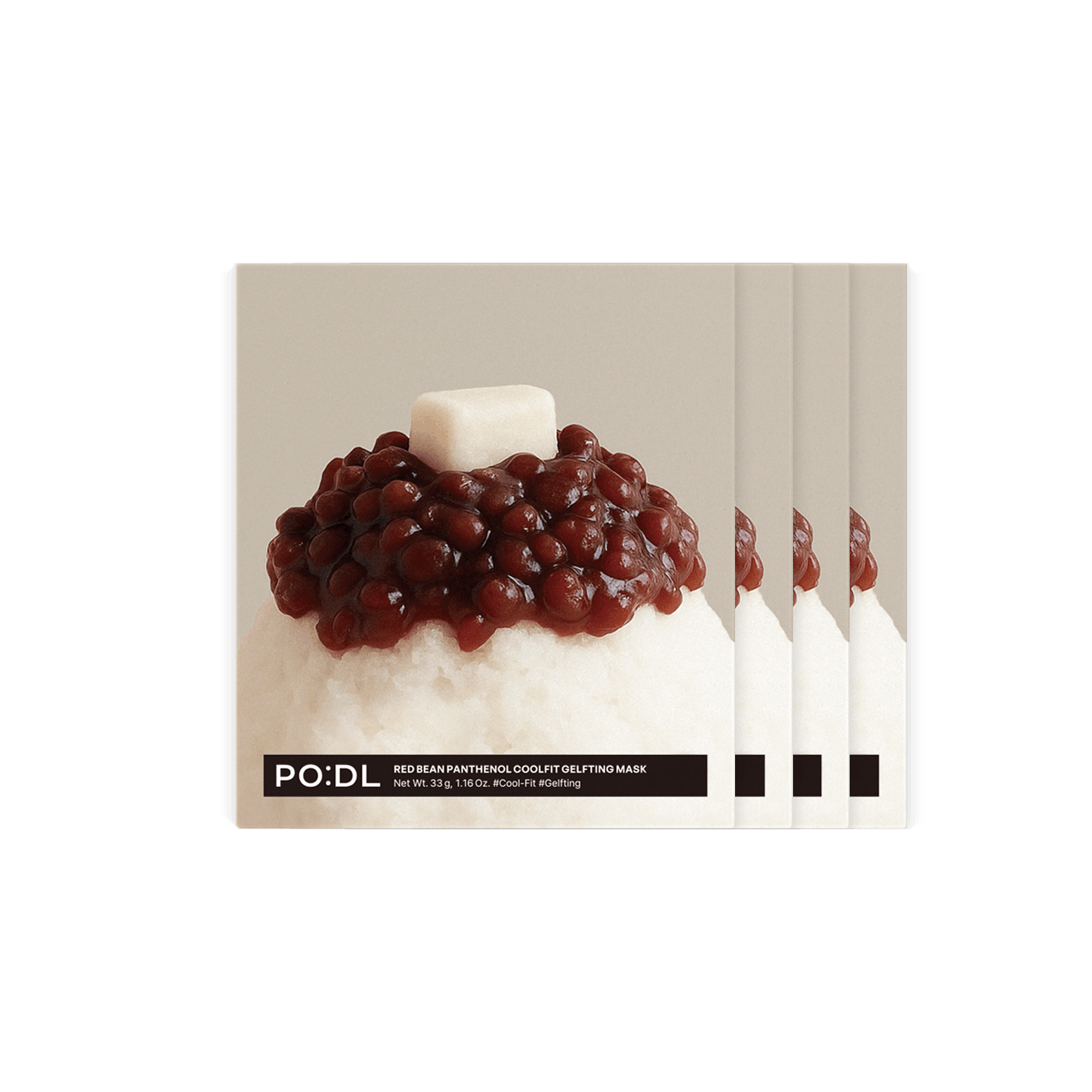 Red Bean Panthenol Coolfit Gelfting Mask (4ea) (+Special Gift) | PO:DL