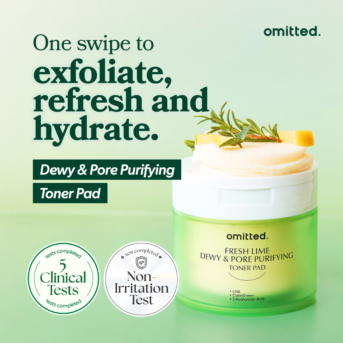 Fresh Lime Dewy & Pore Purifying Toner Pad 70ea(160ml) | Omitted