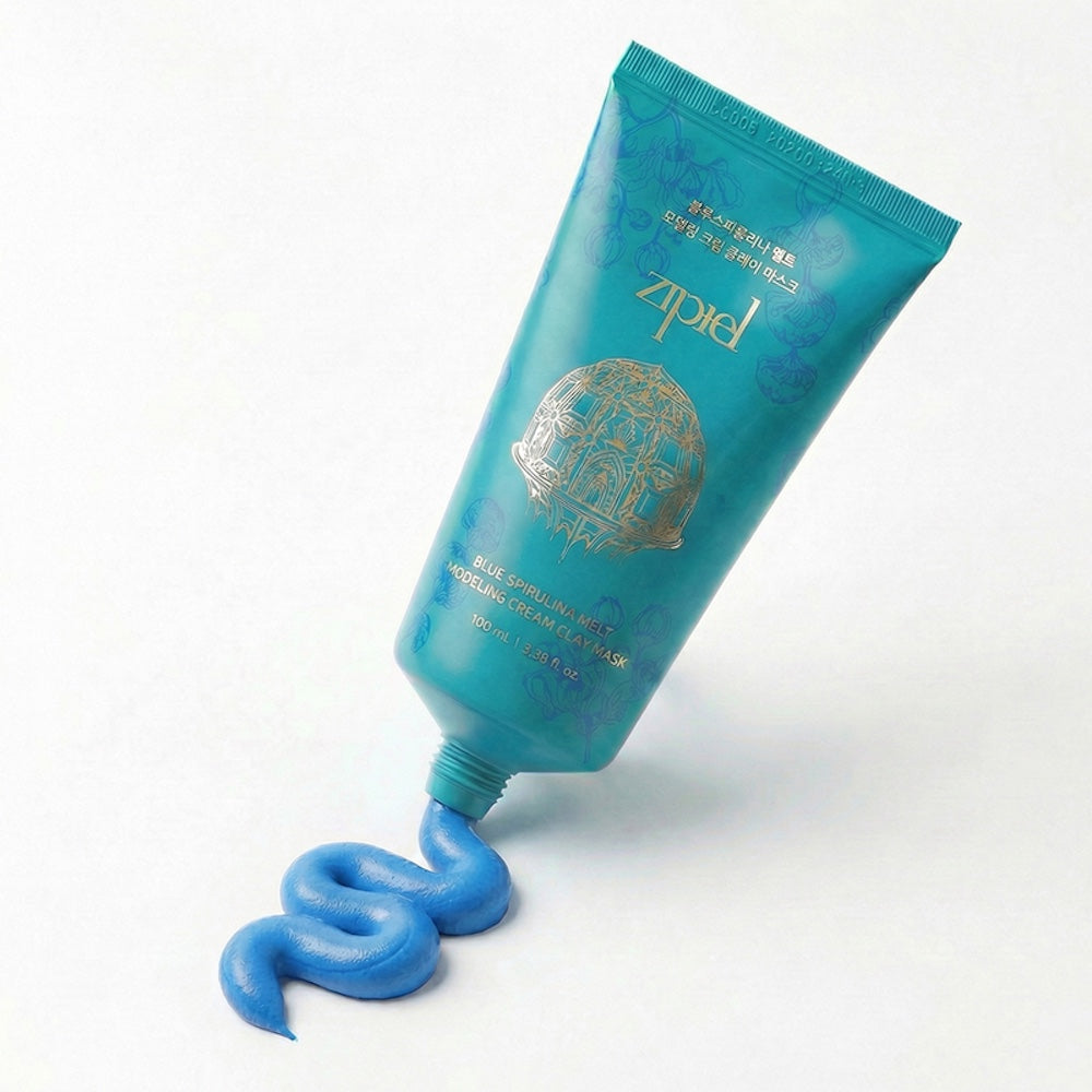 Blue Spirulina Melt Modeling Cream Clay Mask 100ml | ZIPIEL