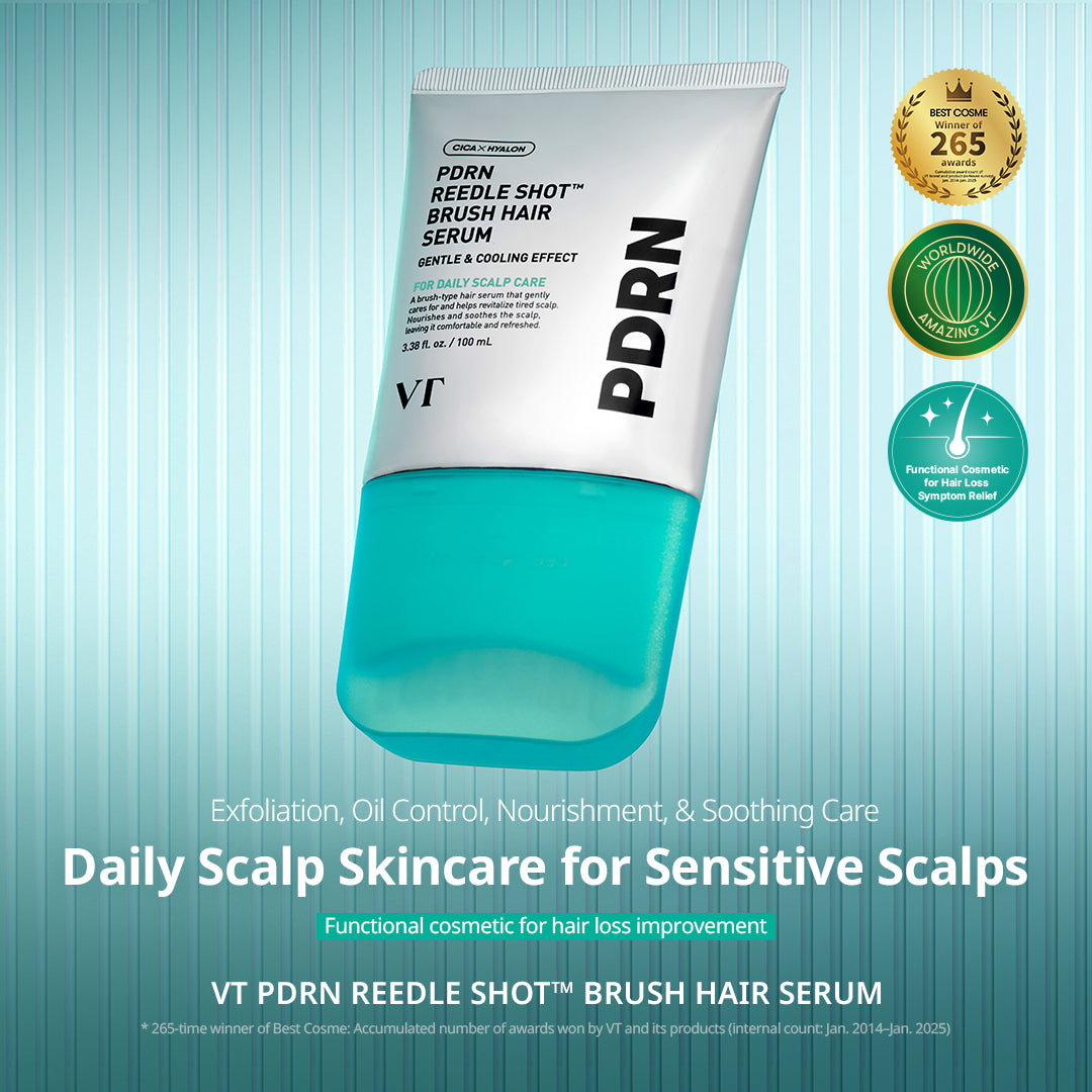 PDRN Reedle Shot Brush Hair Serum 100ml | VT Cosmetics