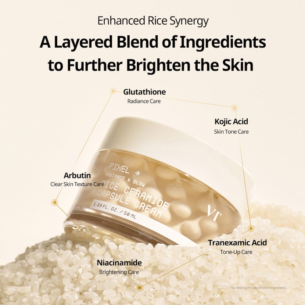 VT Cosmetics Rice Ceramide Capsule Cream - Artisanal Luxury Hydration