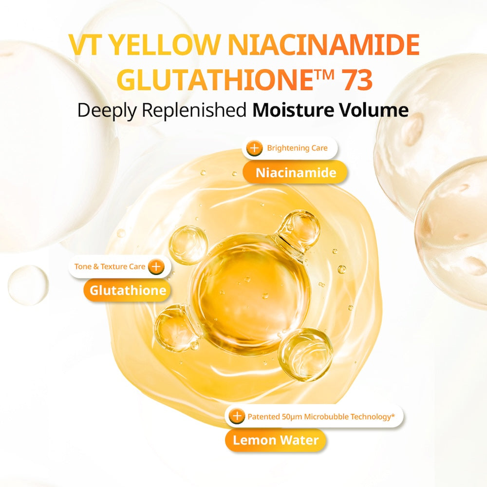 Niacinamide Glutathione Yellow Micro Bubble Serum 70ml | VT Cosmetics
