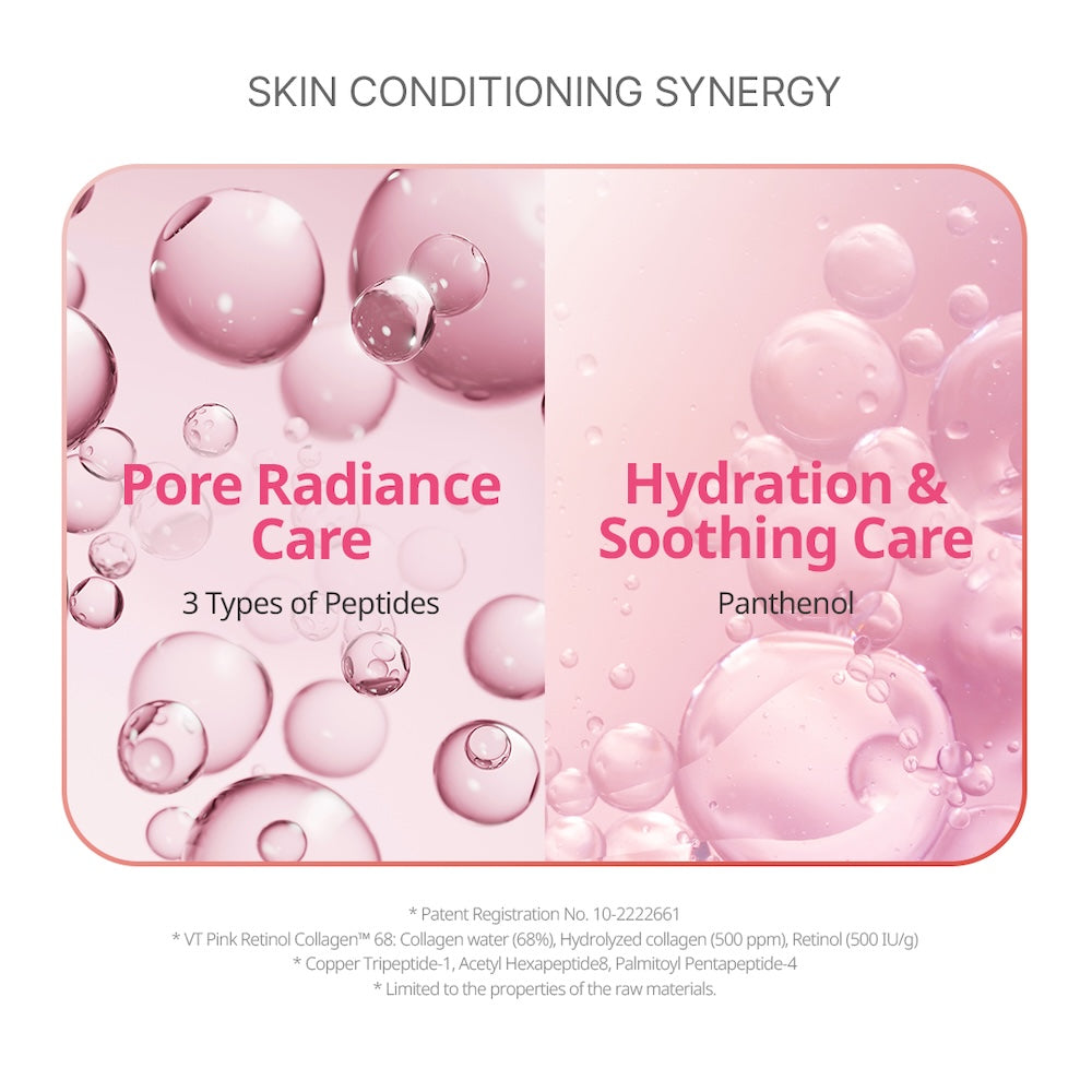 Retinol Collagen Pink Micro Bubble Serum 70ml | VT Cosmetics