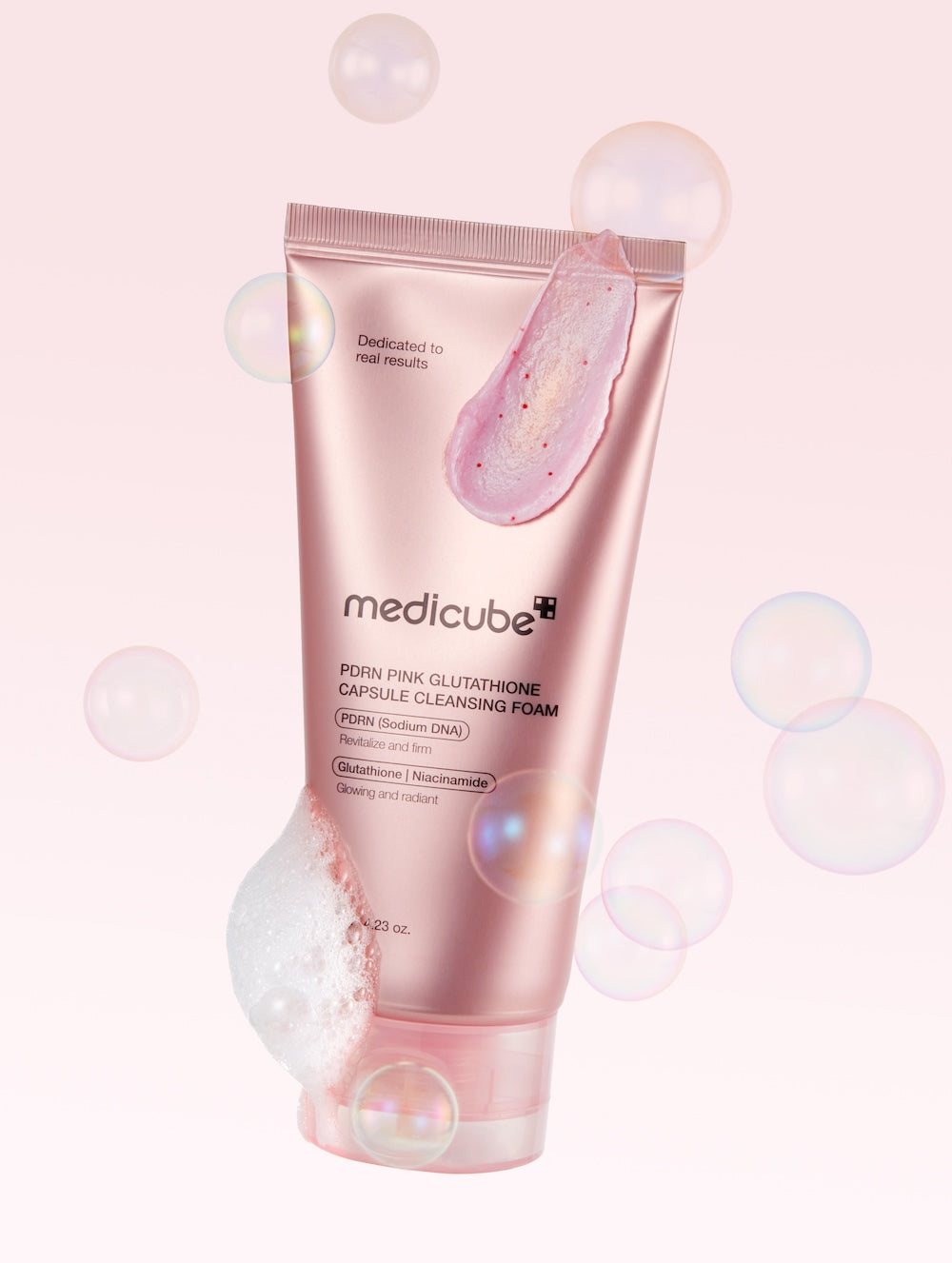 PDRN Pink Glutathione Capsule Cleansing Foam 120g | MEDICUBE