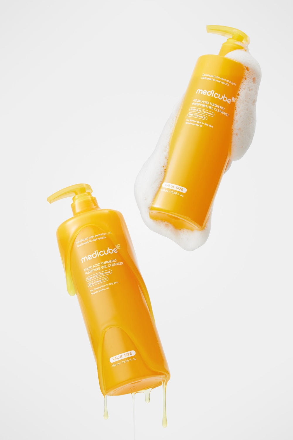 Kojic Acid Turmeric Gel to Foam Cleanser 500ml | MEDICUBE