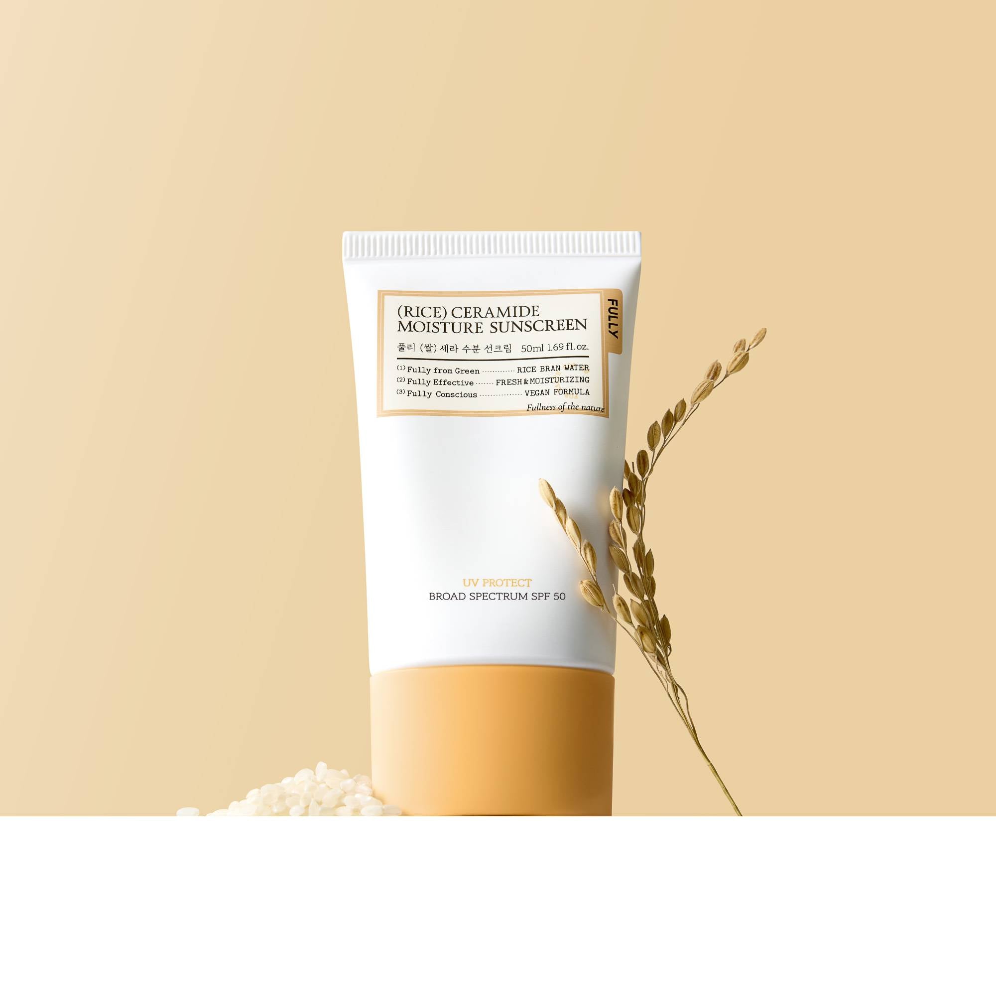 Rice Ceramide Moisture Sunscreen 50ml | FULLY