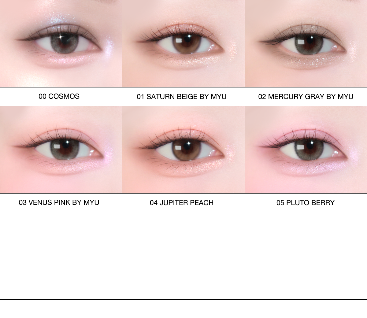 Wish Touch Eye Palette - 6 Colors | TIPTOE