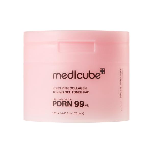 MEDICUBE PDRN Pink Collagen Gel Toner Pad for Radiance