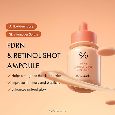 Dr. Ceuracle PDRN & Retinol Shot Ampoule for Youthful Radiance