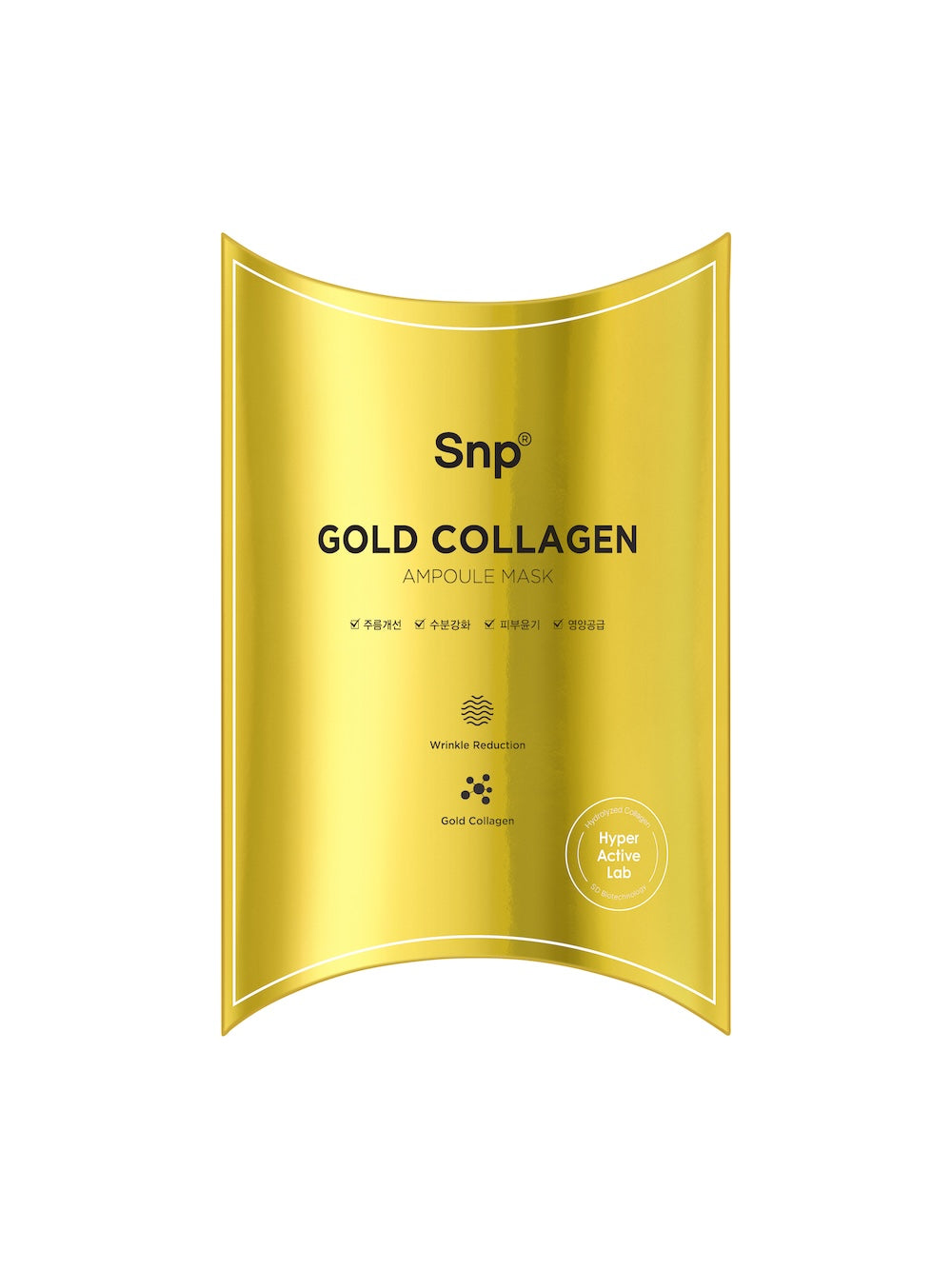 24K Gold Ampoule Sheet Mask 25ml x 10 Sheets | SNP