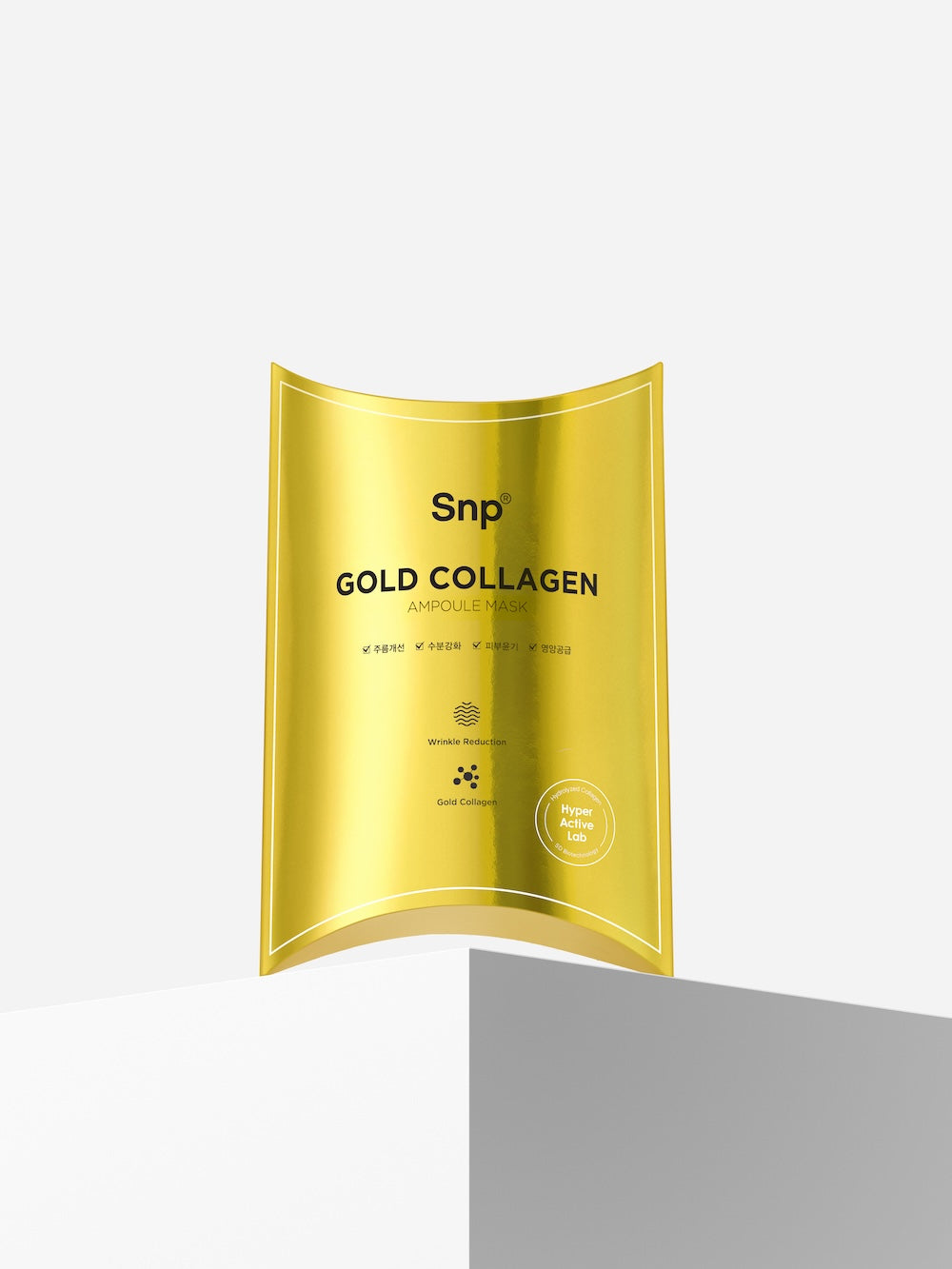 24K Gold Ampoule Sheet Mask 25ml x 10 Sheets | SNP