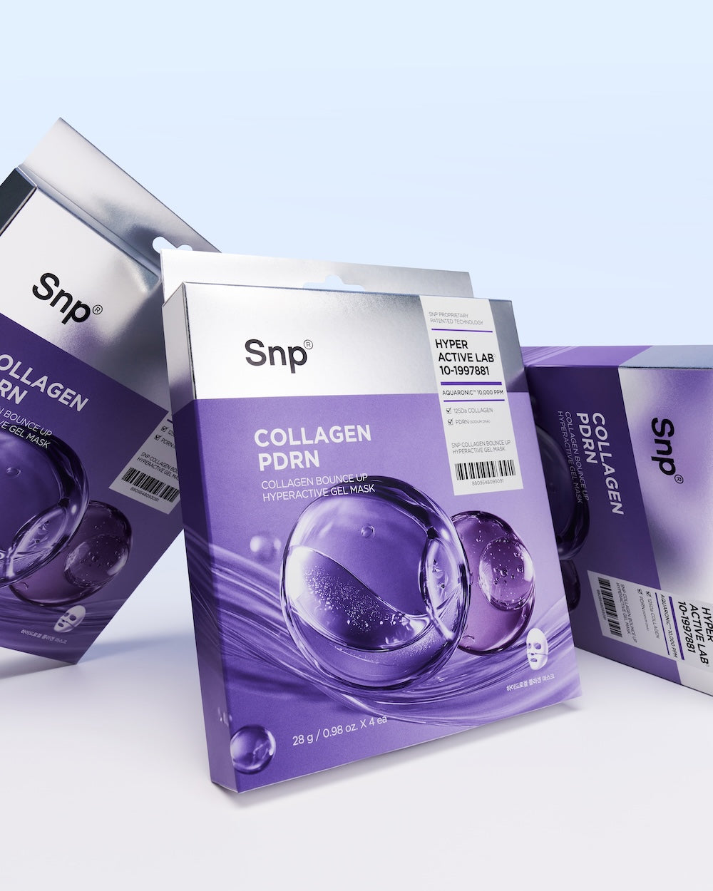 Collagen Bounce Up Hyperactive Gel Mask 28g x 4ea | SNP
