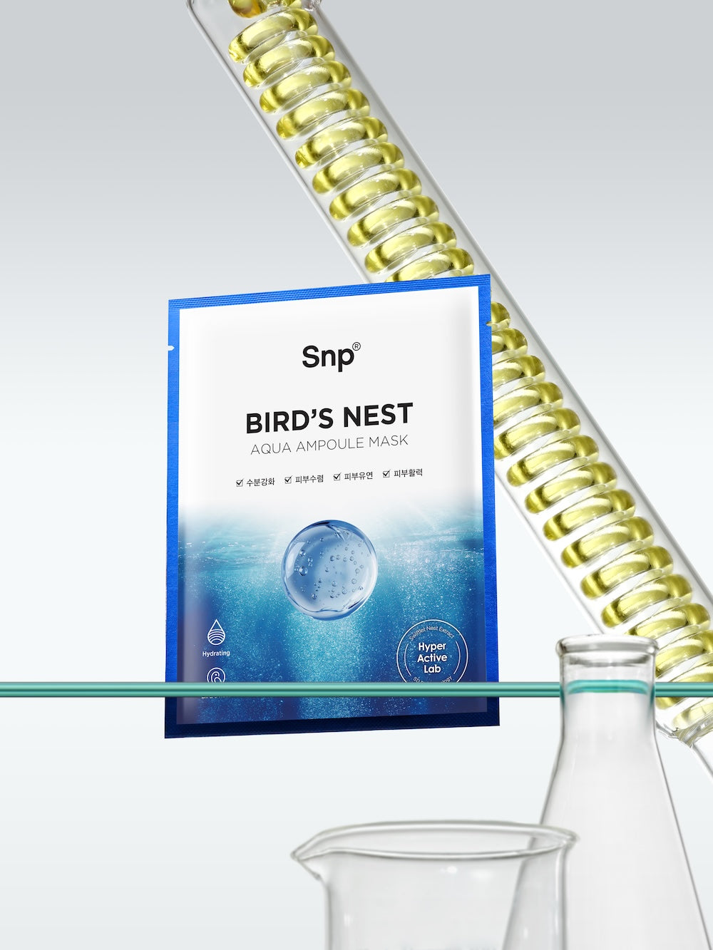 Bird's Nest Aqua Ampoule Mask 25ml x 10 Sheets | SNP