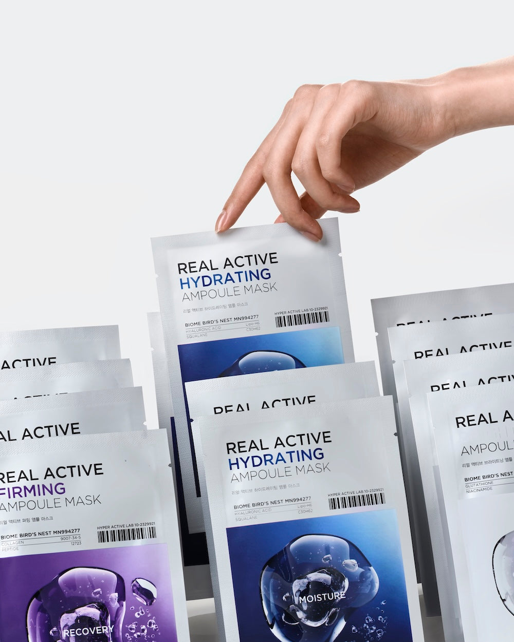 Real Active Hydrating Ampoule Sheet Mask 25ml x 10 Sheets | SNP